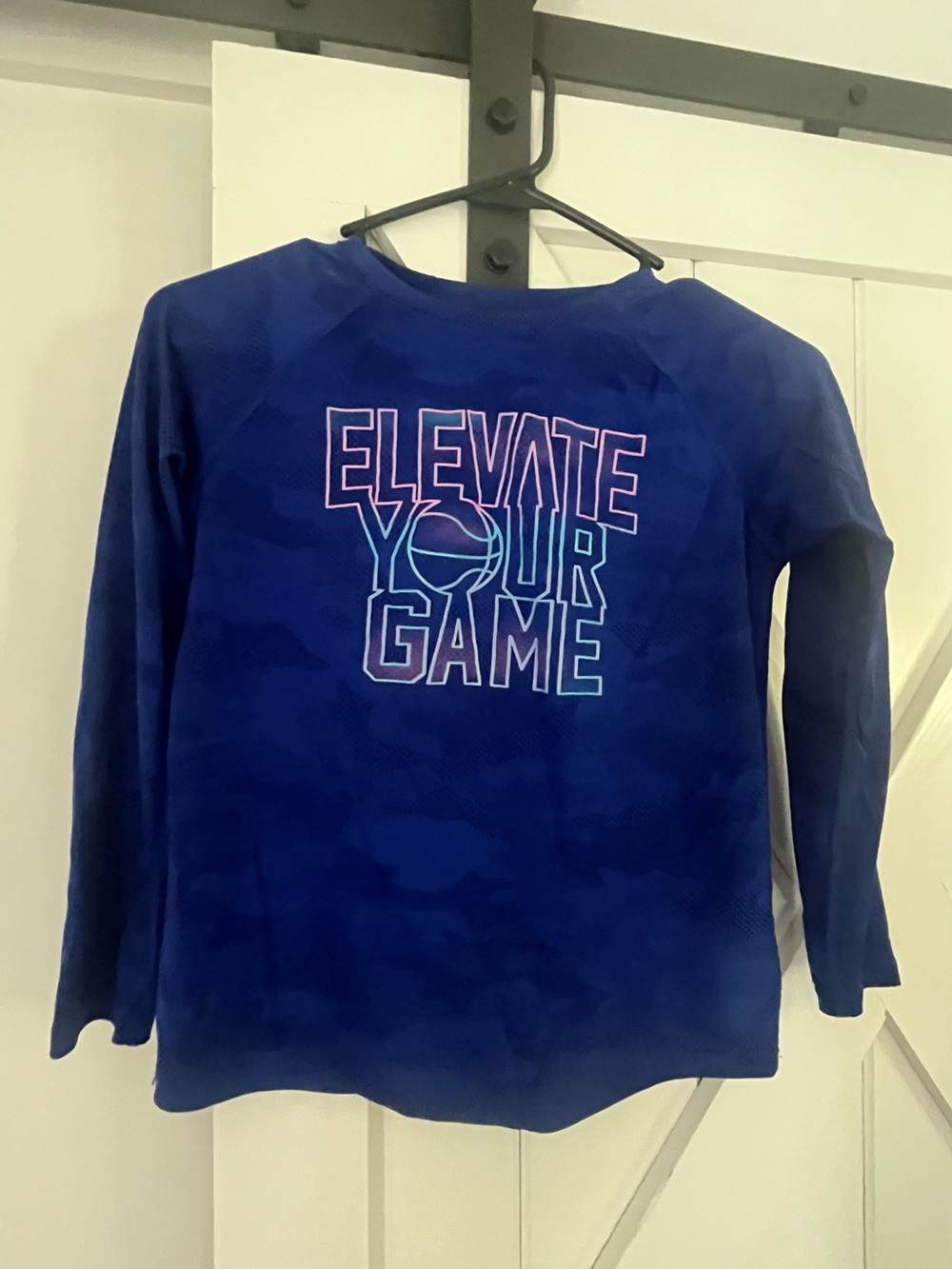 Old Navy Boys' Long-Sleeve 'Elevate Your Game' Shirt - Blue